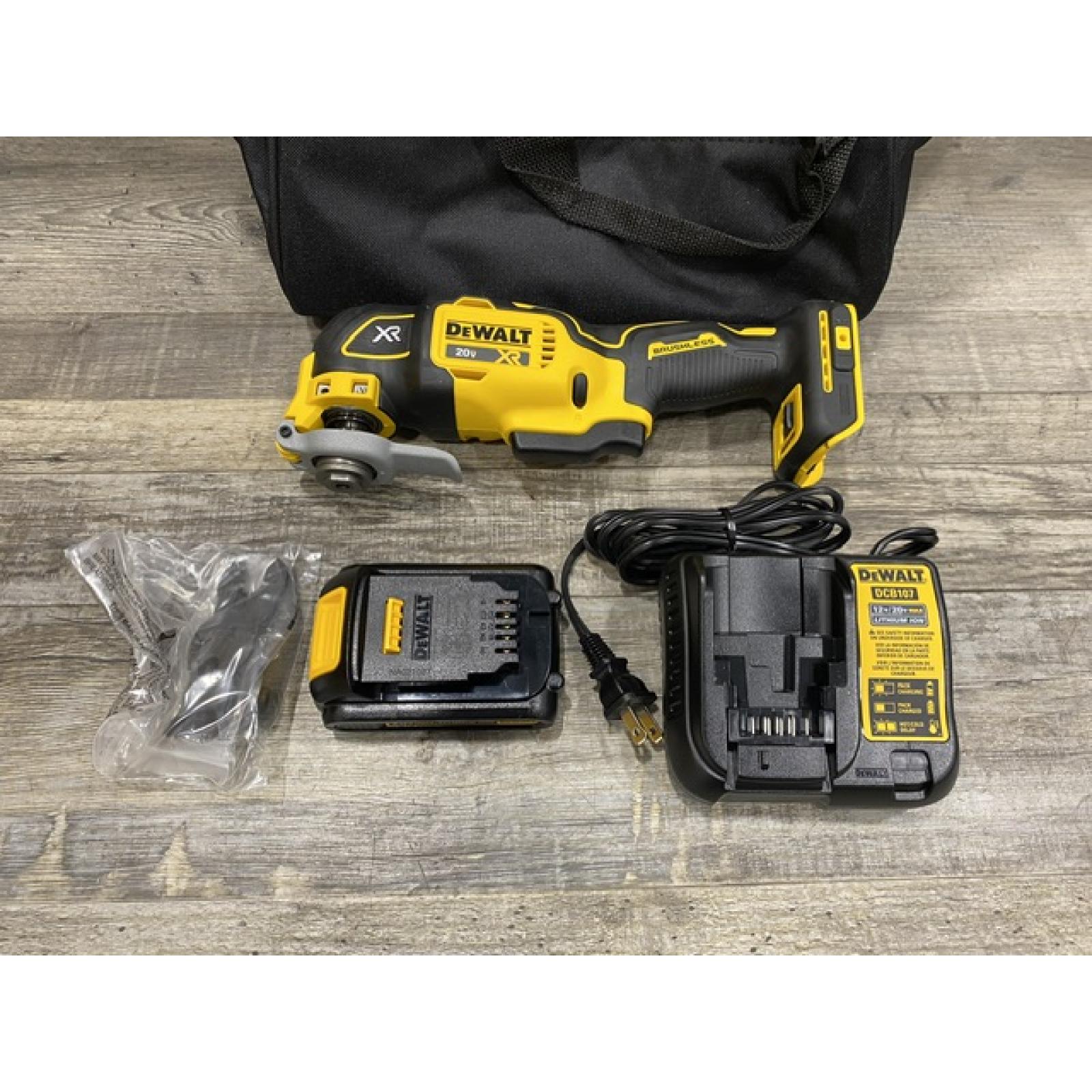 AS-IS DEWALT 20V MAX XR Cordless Brushless 3-Speed Oscillating Multi Tool Kit
