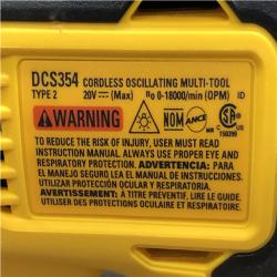 AS-IS DEWALT ATOMIC 20V MAX Cordless Brushless Oscillating Multi Tool Kit