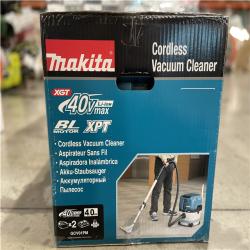 DALLAS LOCATION- MAKITA 40V max XGT Brushless Cordless 2.1 Gallon Wet/Dry Dust Extractor/Vacuum Kit (4.0Ah)