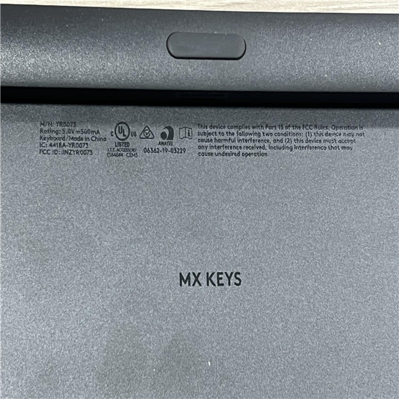AS-IS Logitech MX Keys Advanced Wireless Illuminated Keyboard - Graphite