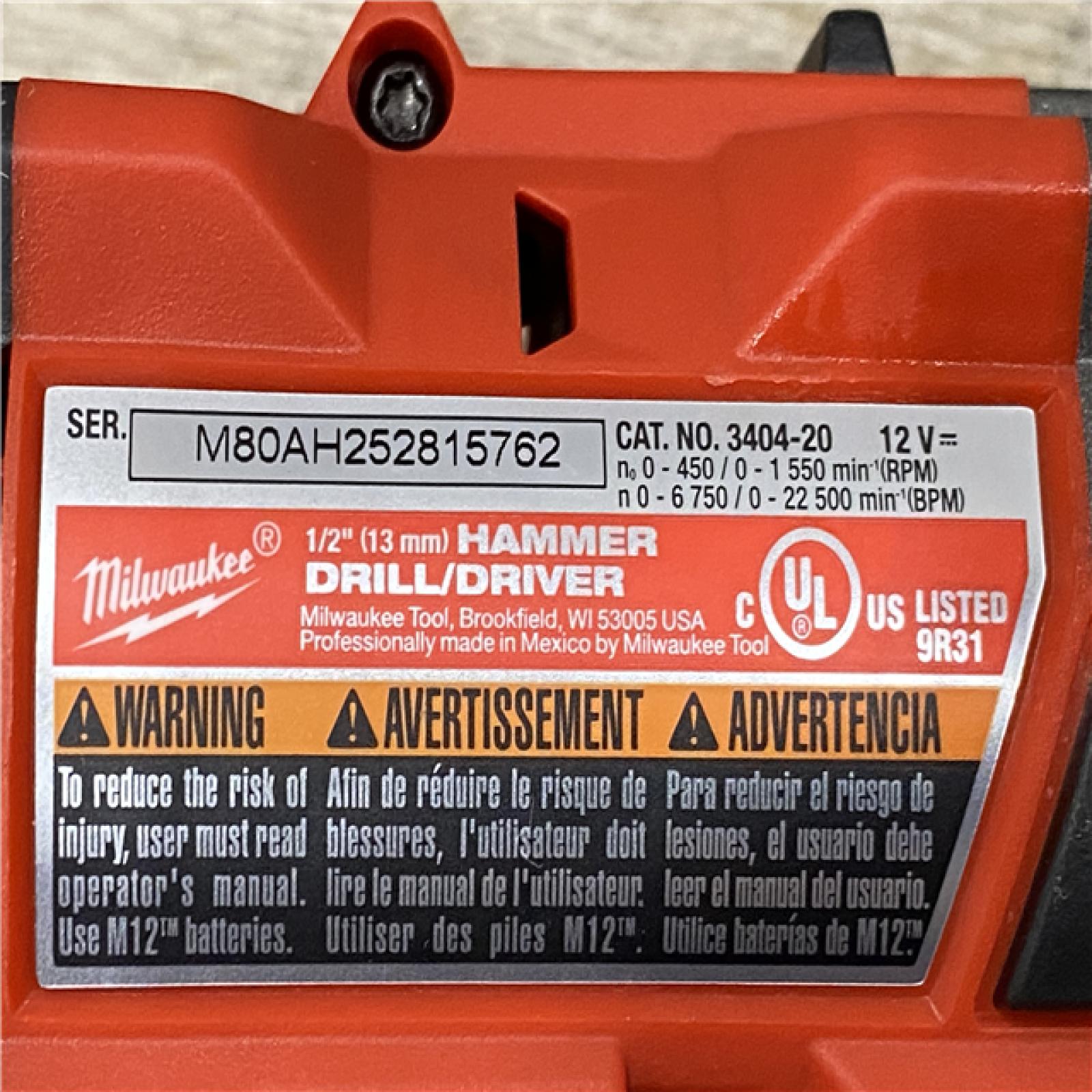 AS-IS Milwaukee FUEL 12-Volt Lithium-Ion Brushless Cordless Hammer Drill and Impact Driver Combo Kit