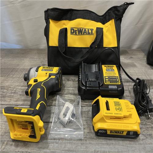 AS-IS DEWALT Atomic 20V Max Lithium-Ion Brushless Cordless Compact 1/4 in. Impact Driver Kit