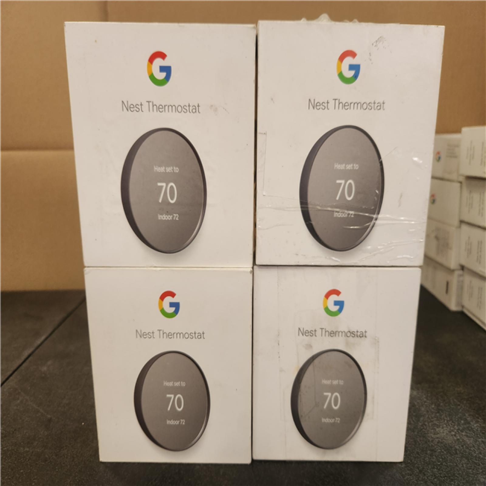 Phoenix AS-IS Google Nest Thermostat - Smart Programmable Wi-Fi Thermostat - (4-Pack)