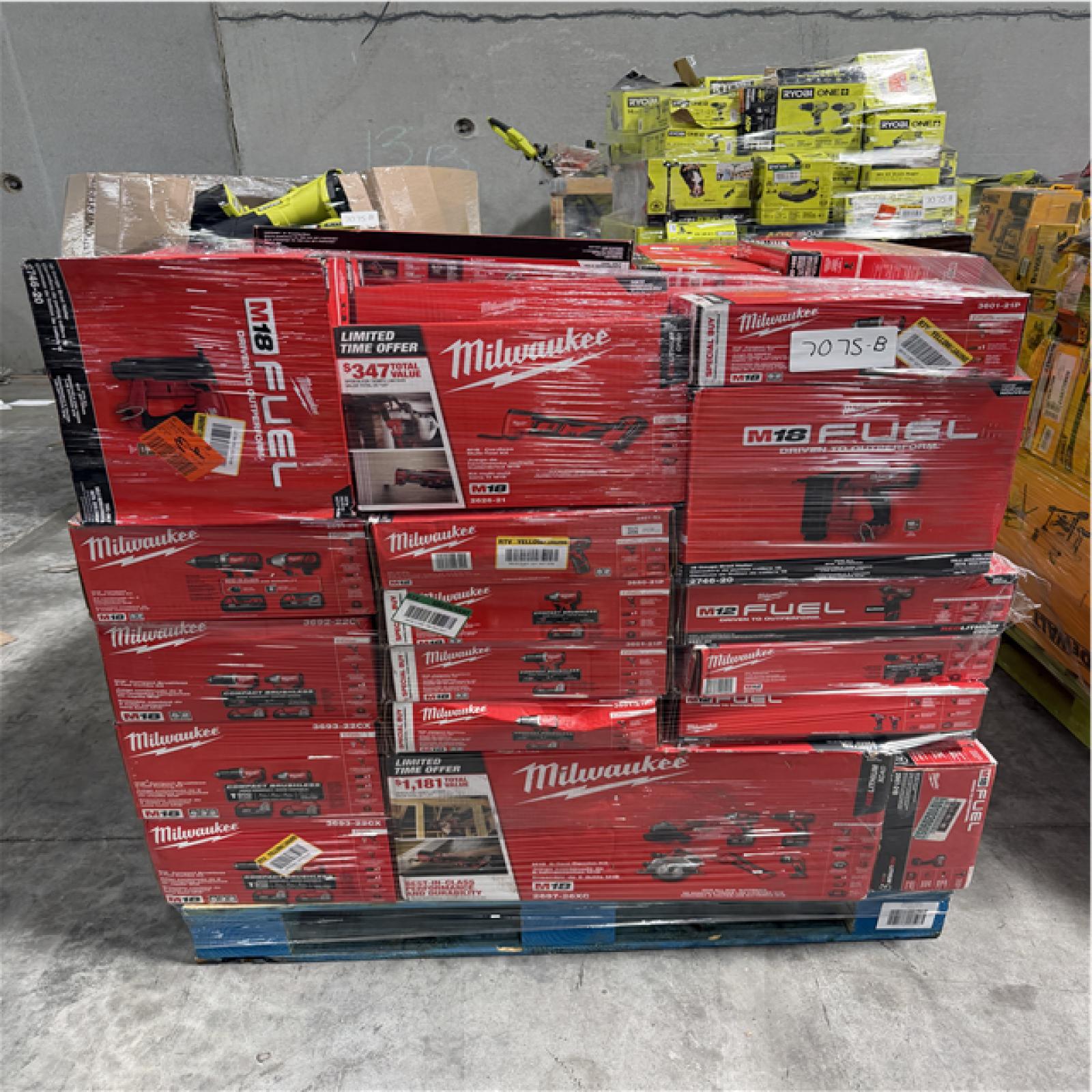 Atlanta Location As-Is Power Tools Partial Truckload (11 Pallets) 7075-B
