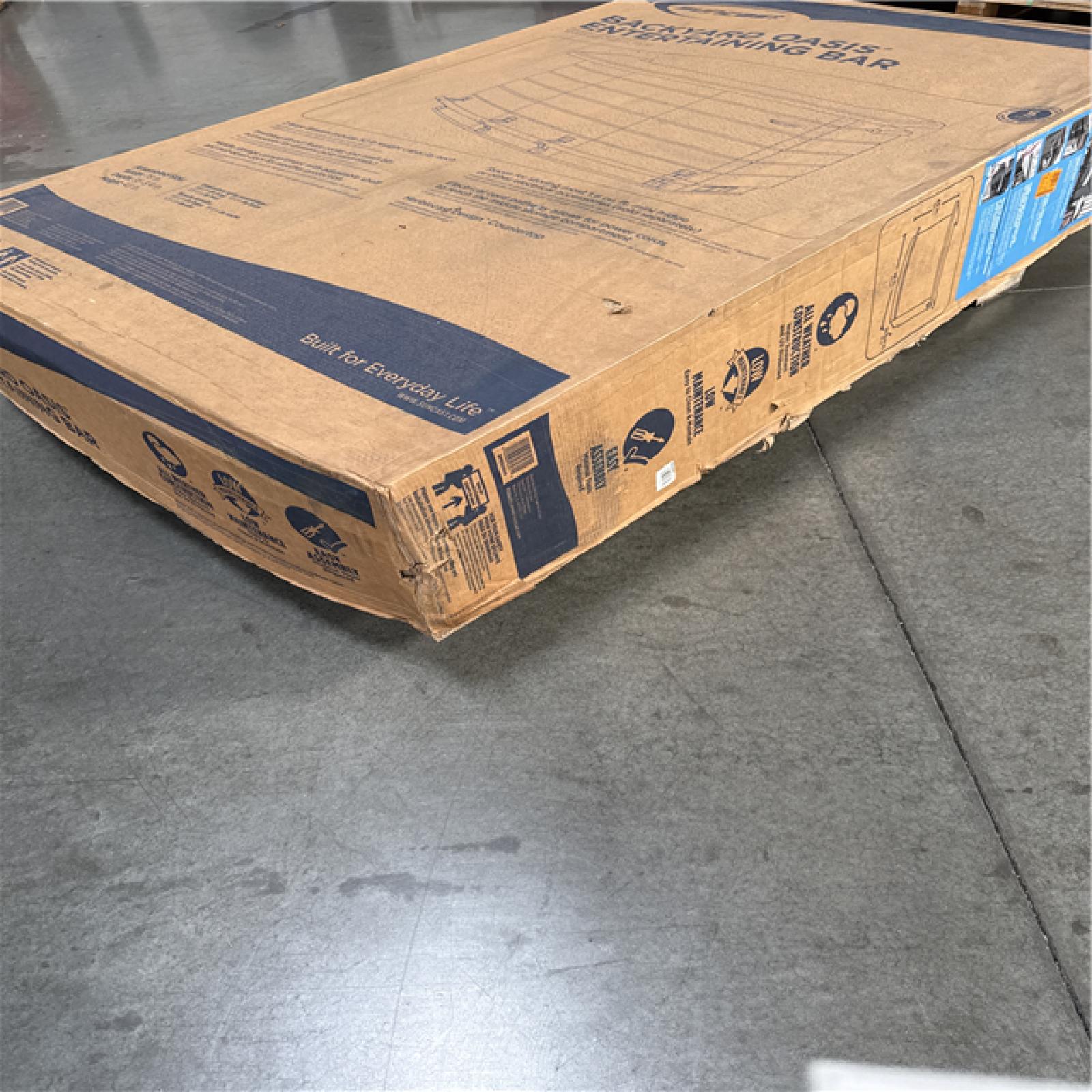 California AS-IS Suncast Backyard Oasis Entertraining Bar (Damaged Box)