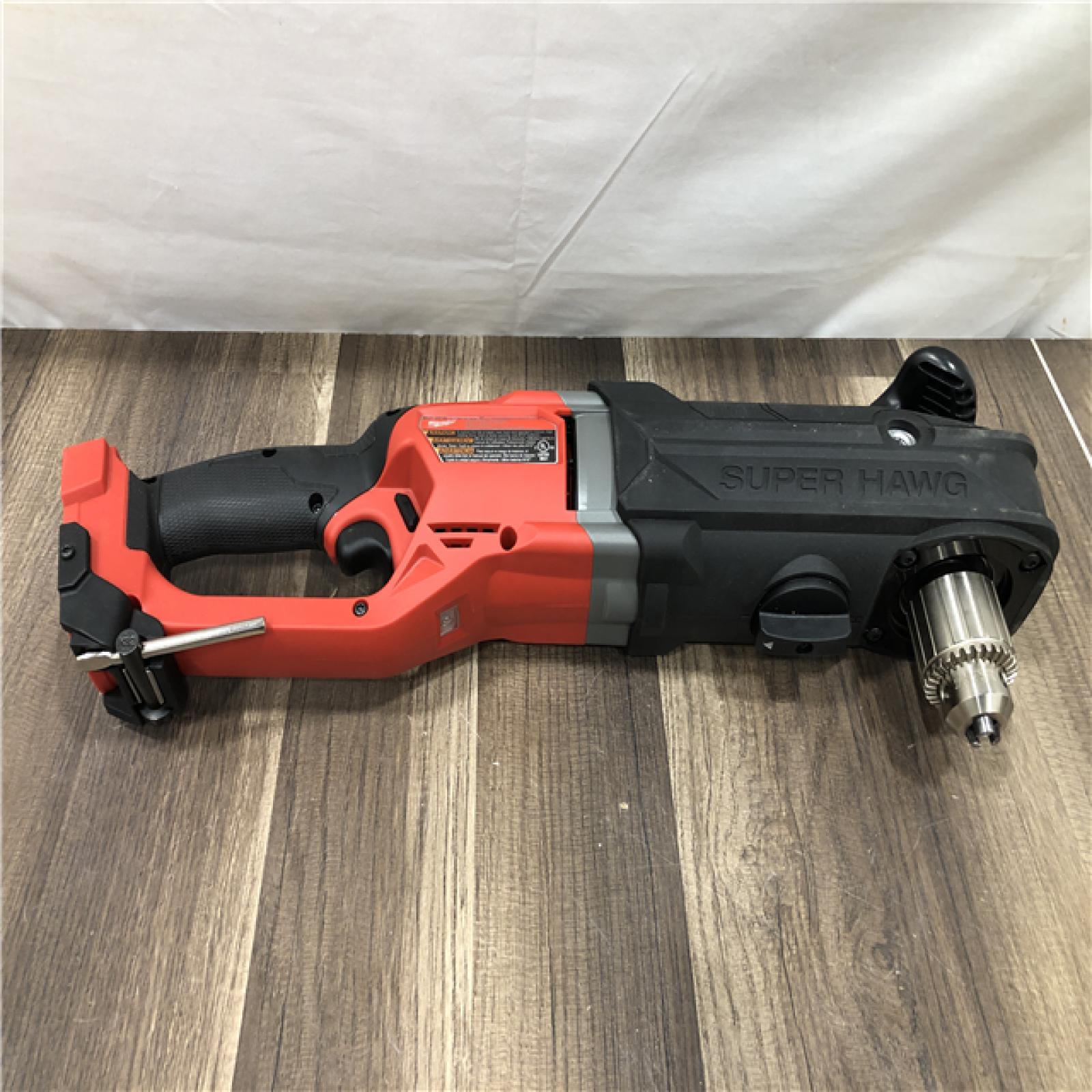 AS-IS Milwaukee  FUEL 18V Lithium-Ion Brushless Cordless GEN 2 SUPER HAWG 1/2 in. Right Angle Drill (Tool-Only)