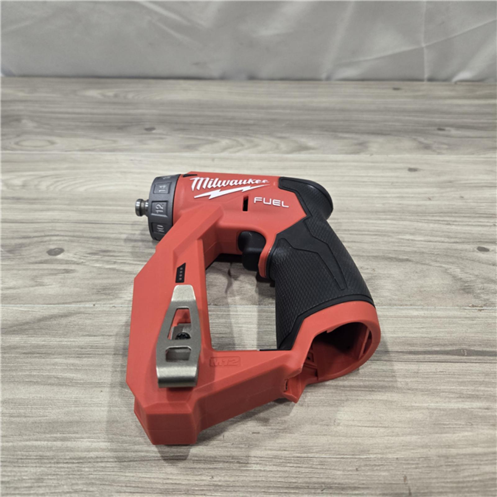 AS-IS Milwaukee 2505-22 M12 FUEL Lithium-Ion 3/8 in. Cordless Installation Drill Driver Kit (2 Ah)