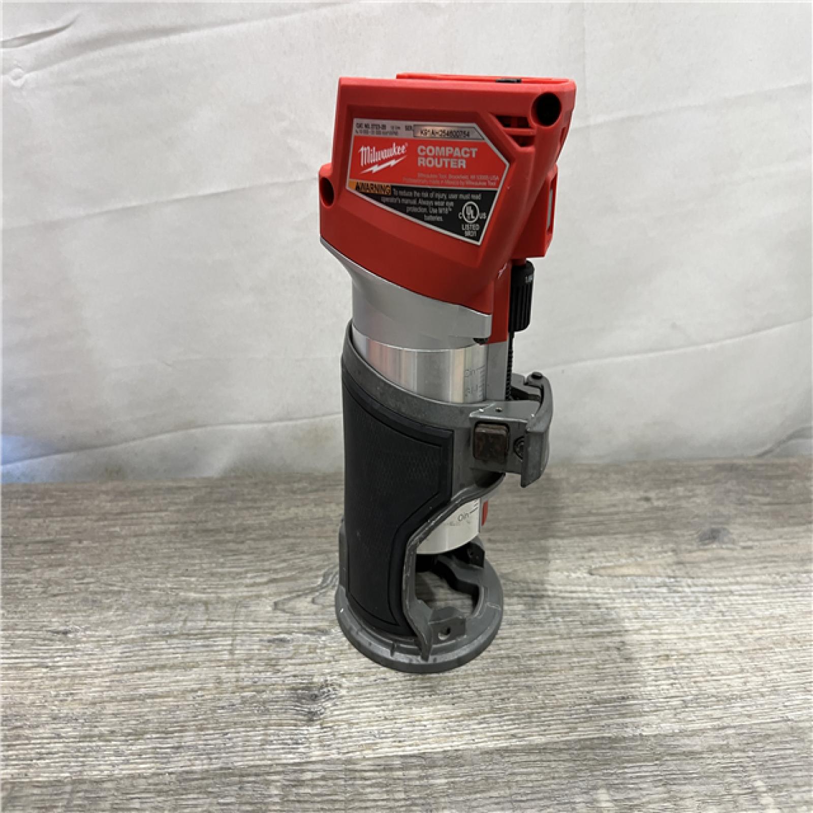 AS-IS Milwaukee FUEL 18V Lithium-Ion Brushless Cordless Compact Router (Tool-Only)
