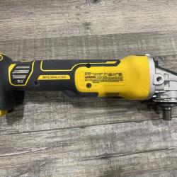 AS-IS DEWALT 20V MAX XR Cordless Brushless 4.5 in. Slide Switch Small Angle Grinder with Kickback Brake (Tool Only)