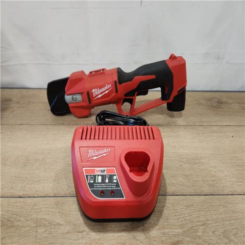 AS-IS- Milwaukee M12 Lithium-Ion Brushless Cordless Pruning Shears Kit 2.0 Ah