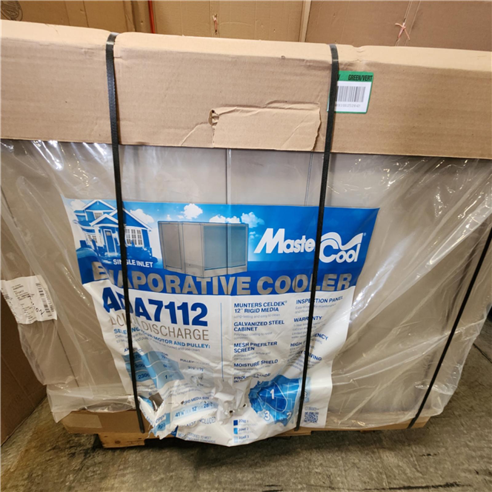 Phoenix AS-IS MasterCool 7000 CFM 2-Speed Down-Draft Roof 12 in. Media Evaporative Cooler for 2300 sq. ft. (Motor Not Included)