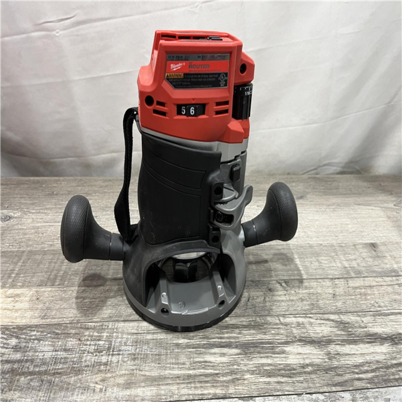 AS-IS Milwaukee FUEL 18V Lithium-Ion Cordless Brushless 1/2 in. Router (Tool-Only)