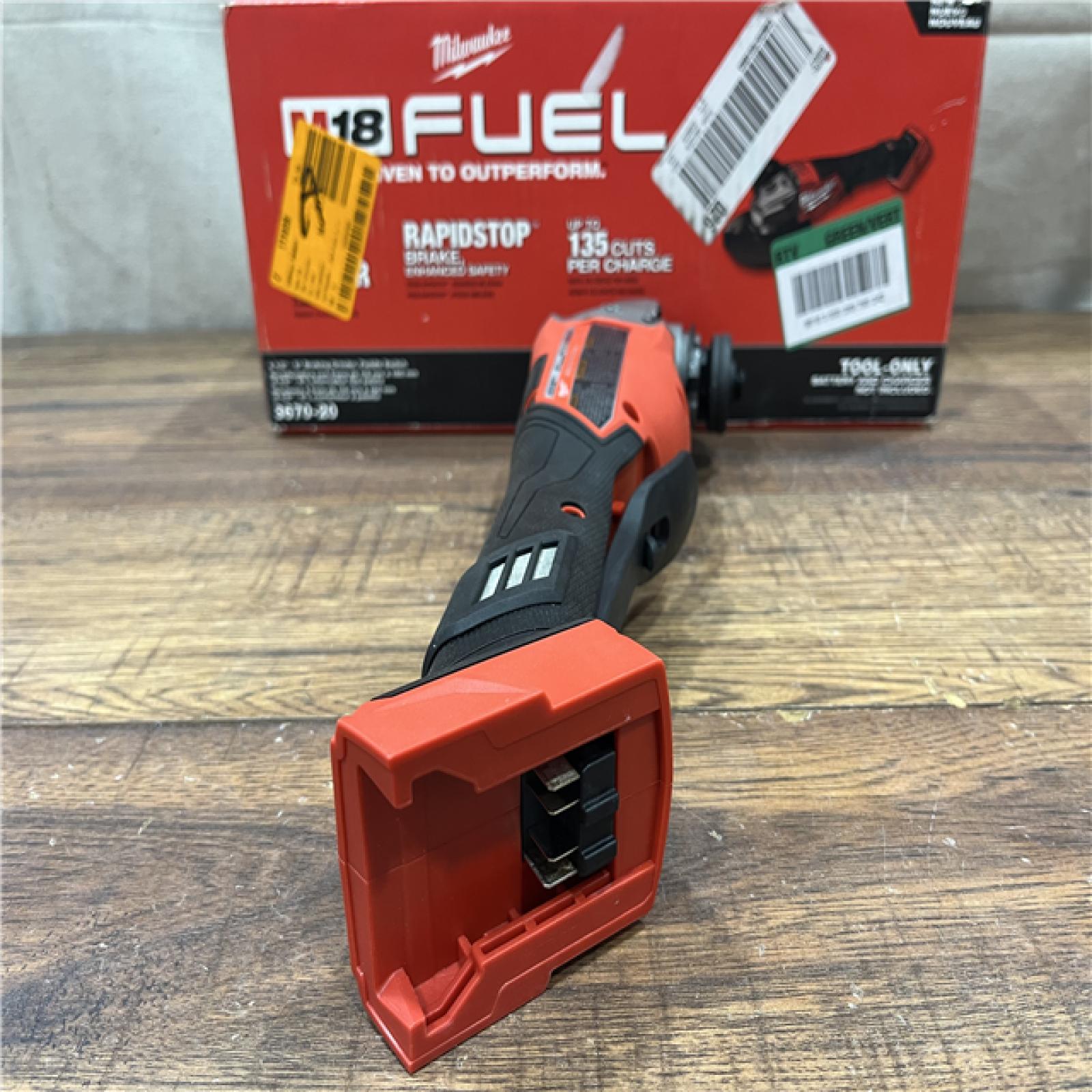 AS-IS Milwaukee M18 FUEL 4-1/2-6 Braking Grinder, Paddle Switch