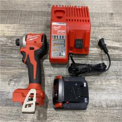 AS-IS Milwaukee 18-Volt Lithium-Ion Compact Brushless Cordless 1/4 in. Impact Driver Kit