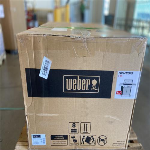 DALLAS LOCATION -  Weber Genesis S-335 3-Burner Liquid Propane Gas Grill in Stainless Steel