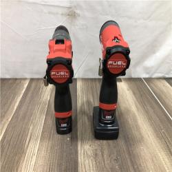 AS-IS Milwaukee FUEL 12-Volt Lithium-Ion Brushless Cordless Hammer Drill and Impact Driver Combo Kit