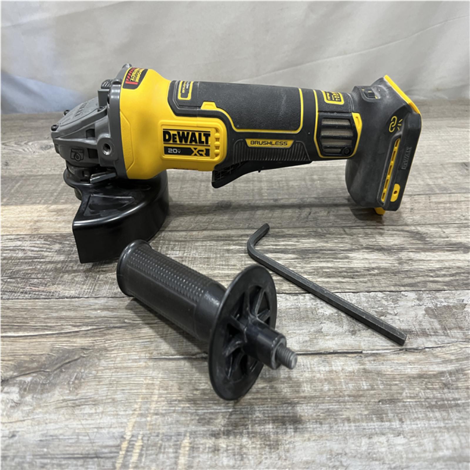 AS-IS DEWALT 20V XR Cordless 4-1/2. in. to 5 in. Variable Speed Angle Grinder (Tool Only)