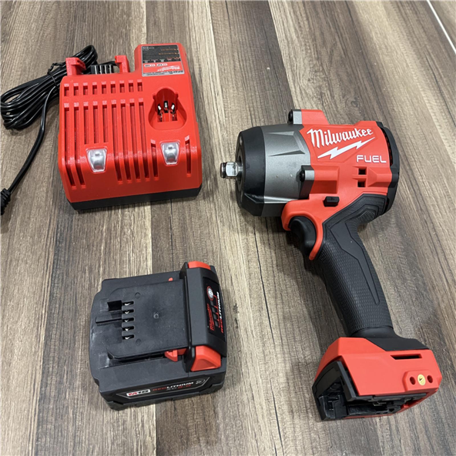 AS-IS Milwaukee M18 1/2 in. Cordless Brushless High Torque Impact Wrench Kit (Battery & Charger)