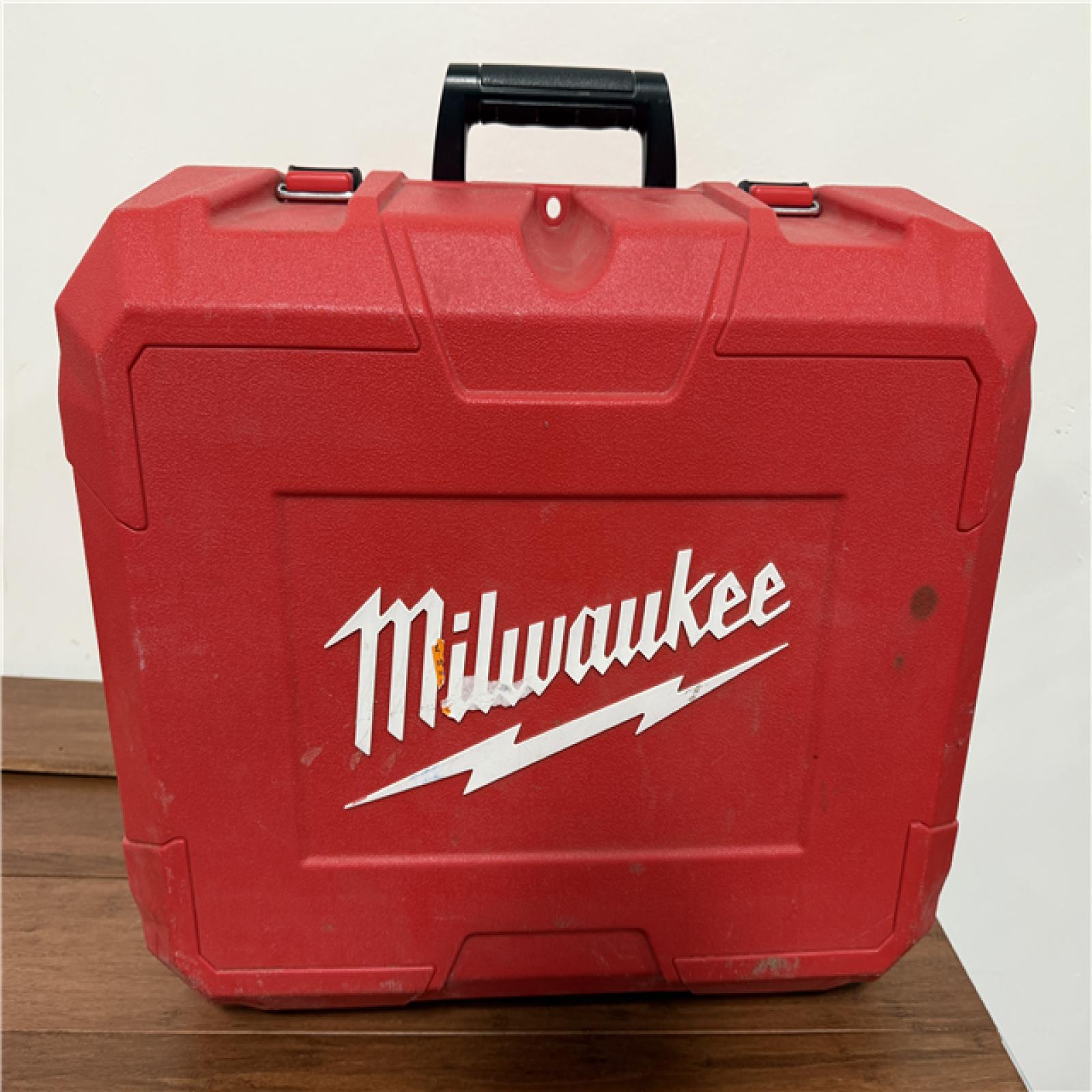 California AS-IS Milwaukee M18 Red Exterior Dual Slope Rotary Laser Level Kit with Receiver & Remote