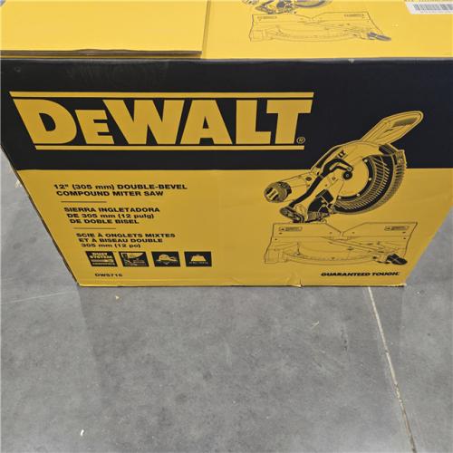 AS-IS DeWalt 15 Amp Corded 12 in. Compound Double Bevel Miter Saw