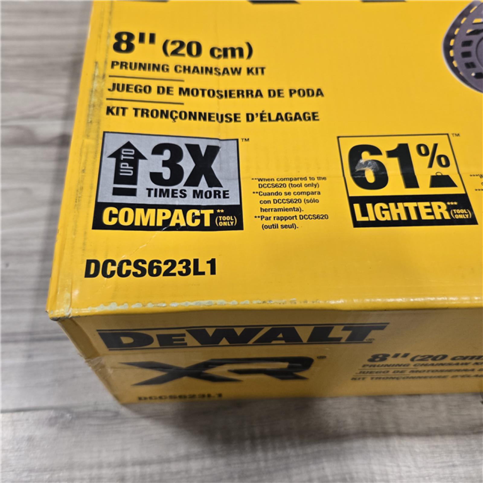AS-IS Dewalt 20V Max Cordless Pruning Chainsaw Kit