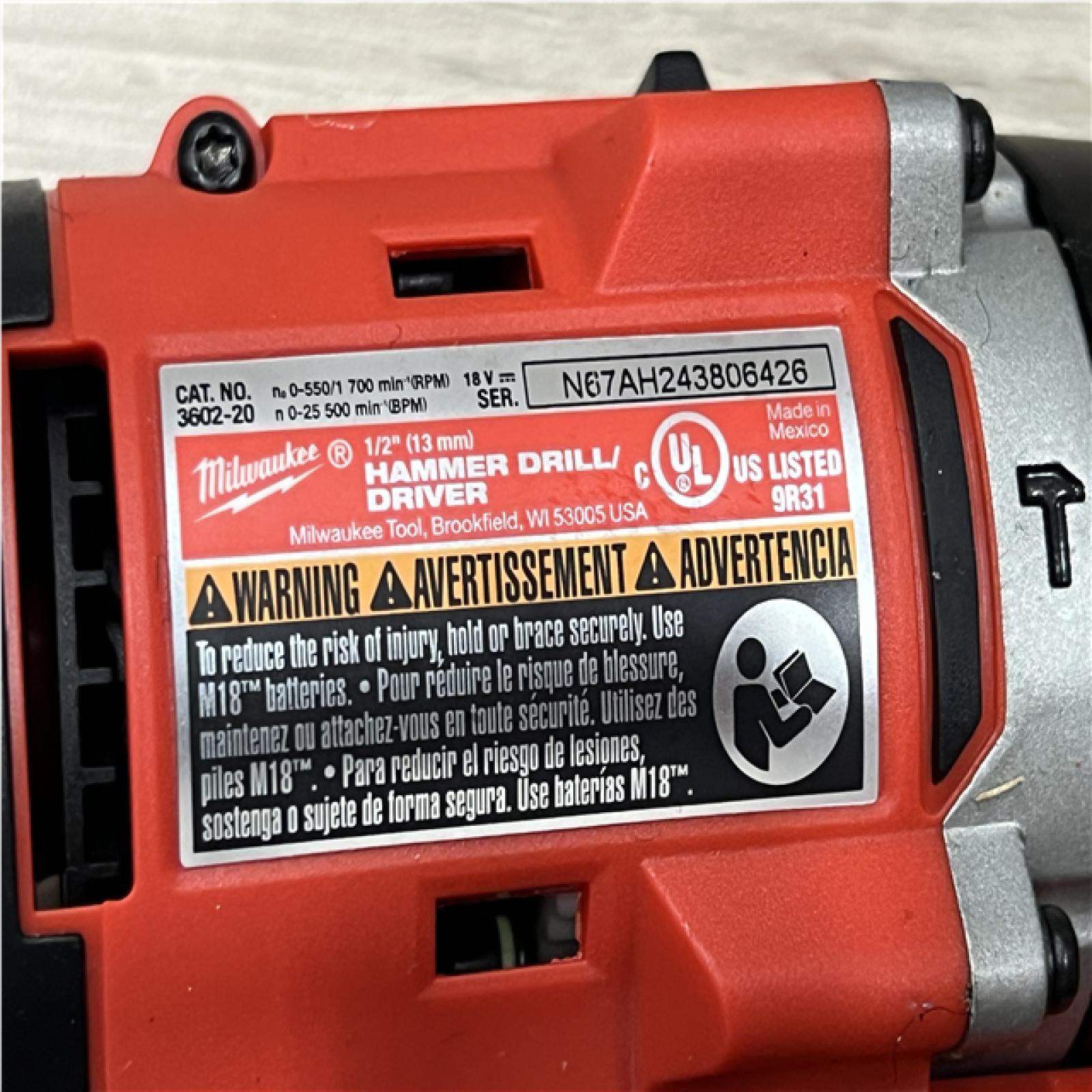 AS-IS Milwaukee 18-Volt Lithium-Ion Brushless Cordless Compact Hammer Drill/Impact Combo Kit