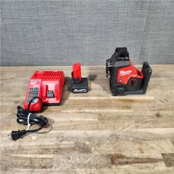 HOUSTON LOCATION - AS-IS Milwaukee-3632-21 M12 Green Beam Laser 360° 3-Plane Kit