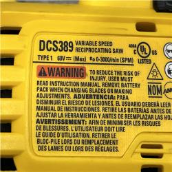 AS-IS DEWALT FLEXVOLT 60V MAX Cordless Brushless Reciprocating Saw (Tool Only)