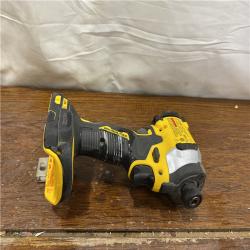 AS-IS DEWALT ATOMIC 20V MAX Lithium-Ion Cordless 1/4 in. Brushless Impact Driver Kit, 5 Ah Battery, Charger, and Bag