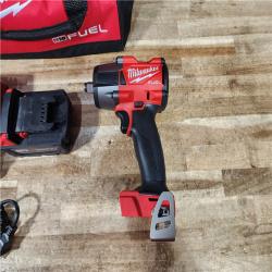 HOUSTON LOCATION - AS - IS Milwaukee FUEL Gen-2 18V Lithium-Ion Brushless Cordless Mid Torque 1/2 in. Impact Wrench w/Friction Ring COMBO KIT
