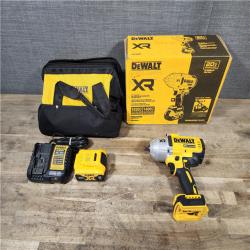 HOUSTON LOCATION - AS-IS Dewalt 20V MAX Lithium-Ion Cordless 1/2 in. Impact Wrench Kit W/ BATTERY & CHARGER