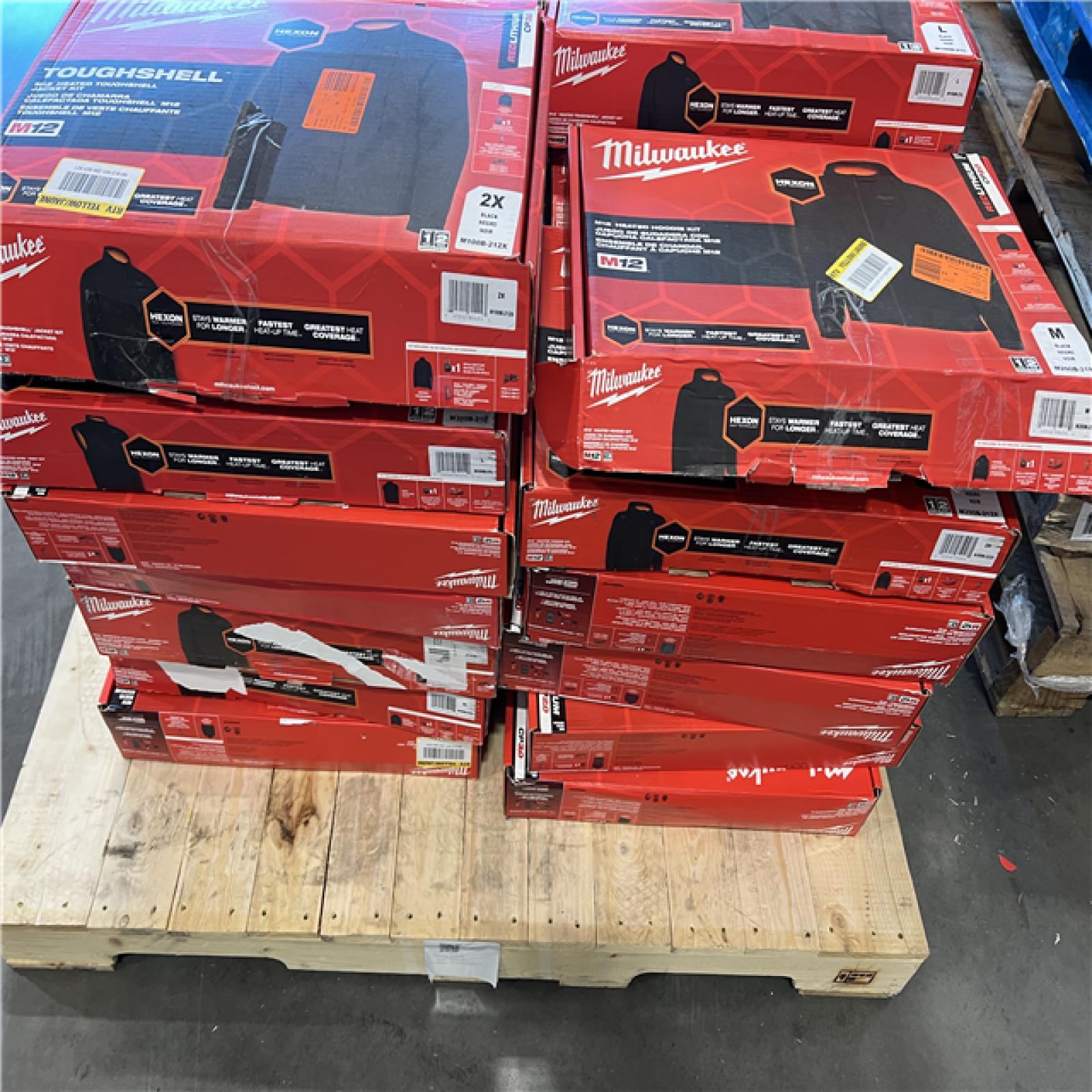 DALLAS LOCATION - AS-IS MILWAUKEE JACKET PALLET (25 COUNT)