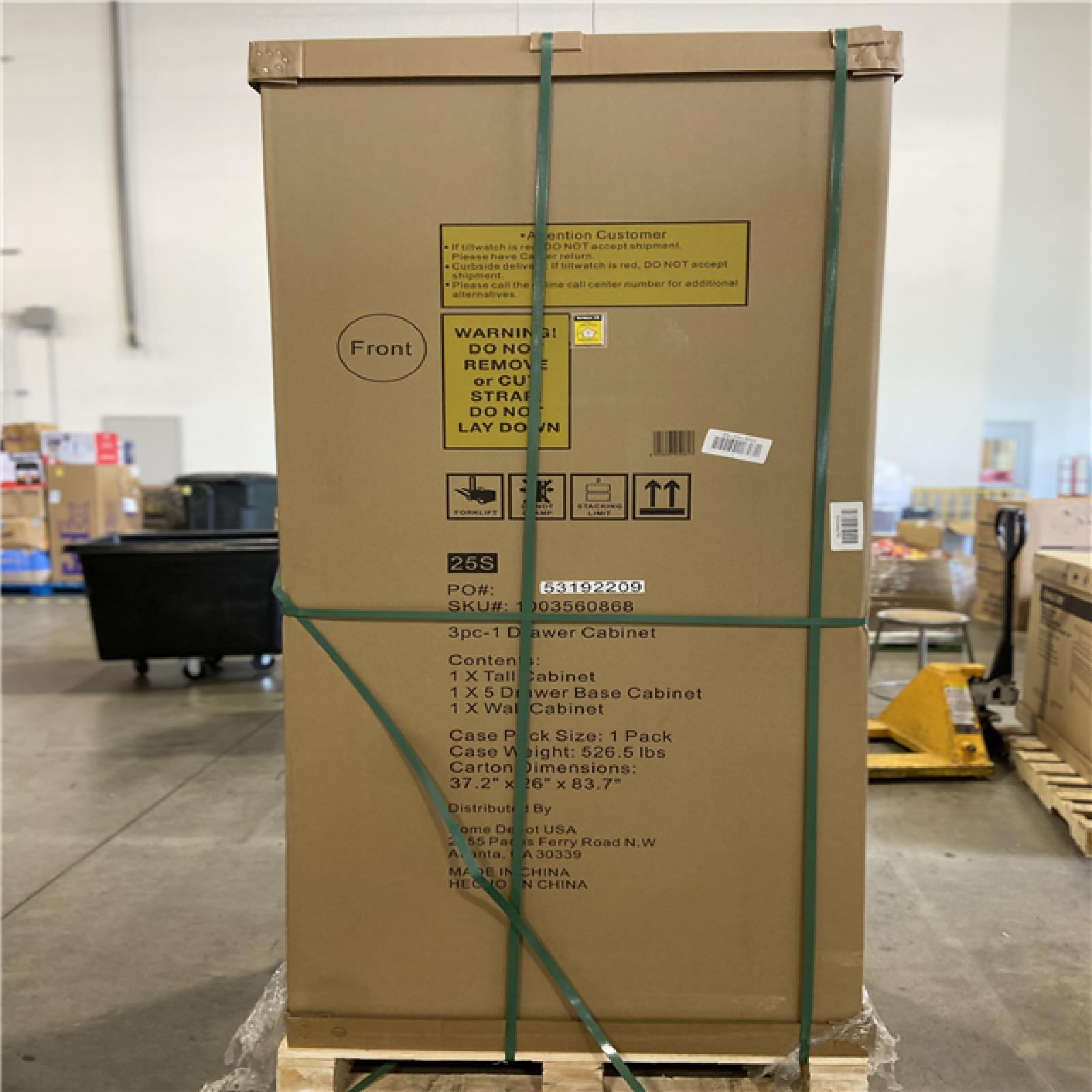 DALLAS LOCATION - Husky 3-Piece Heavy Duty Welded Steel Garage Storage System in Black (64 in. W x 81 in. H x 24 in. D)