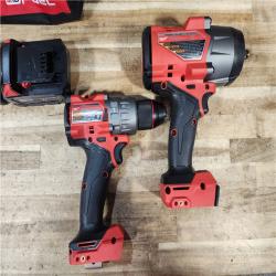 HOUSTON LOCATION - AS - IS Milwaukee 2 Tool Combo Kit W/ (2) Battery & Charger