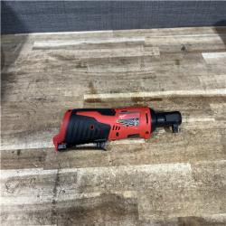 Houston Location AS-IS Milwaukee 12V Lithium-Ion Cordless 3/8 in. Ratchet (Tool-Only)