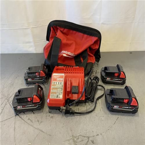AS-IS - Milwaukee M18 18-Volt Lithium-Ion Compact Battery Pack Kit (4 Pack)