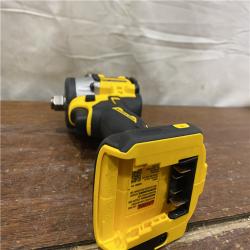 AS-IS ATOMIC 20V MAX Lithium-Ion Brushless Cordless 1/2 in. Variable Speed Impact Wrench Kit with 5 Ah Battery and Charger