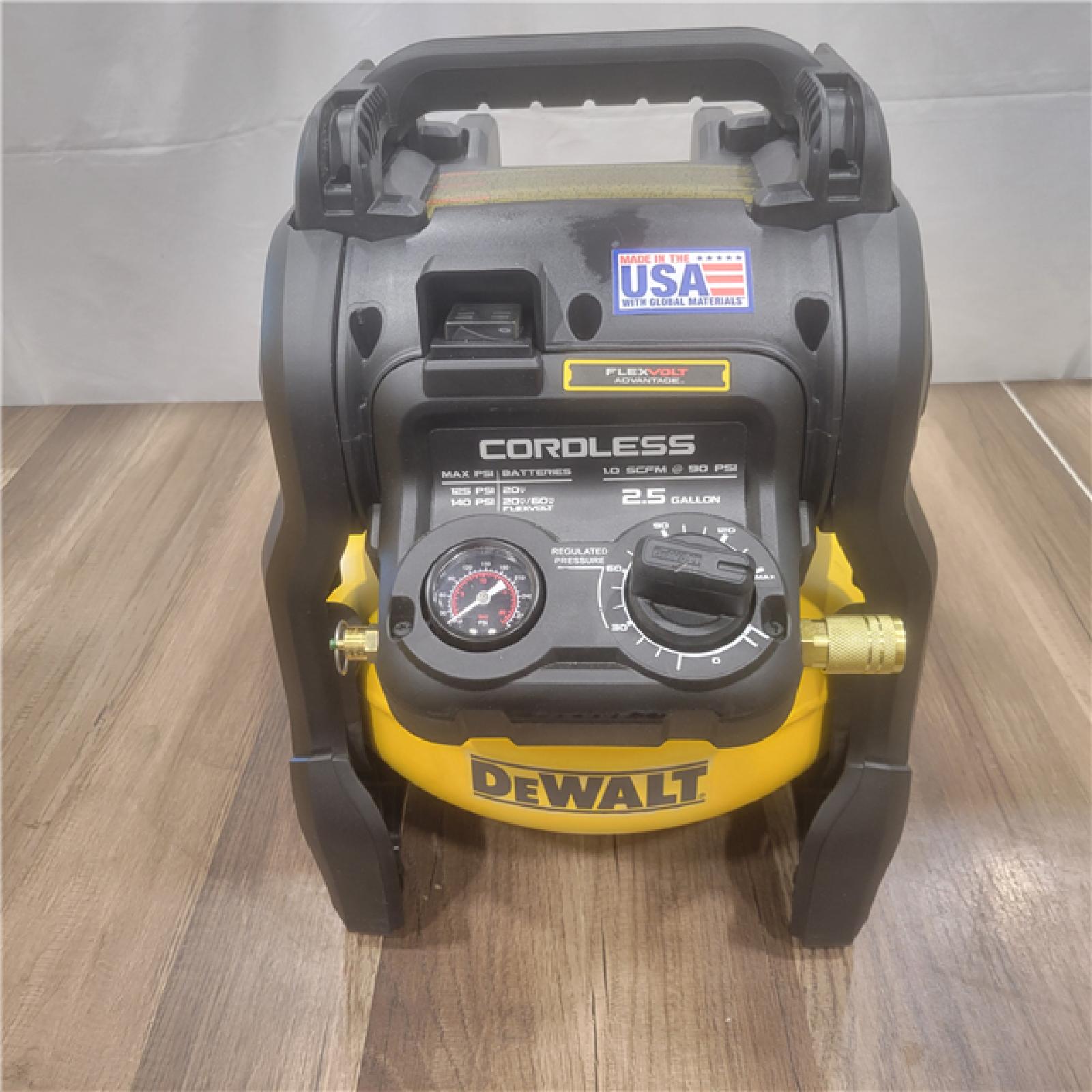 AS-IS DEWALT 20V MAX* 2-1/2 Gal. Brushless Cordless Air Compressor