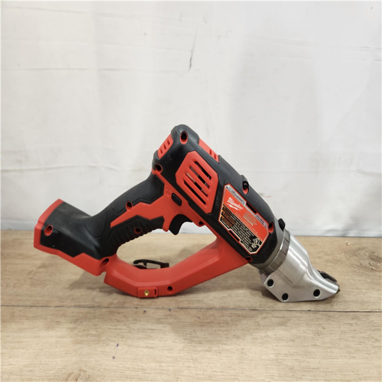 AS-IS- Milwaukee 18-Volt Lithium-Ion Cordless 18-Gauge Double Cut Metal Shear (Tool-Only)