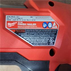 HOUSTON LOCATION - AS-IS (APPEARS LIKE NEW) Milwaukee FUEL 18-Volt Lithium-Ion Brushless Cordless Gen II 15-Gauge Angled Finish Nailer (Tool-Only)
