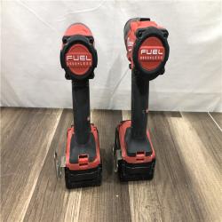 AS-IS Milwaukee FUEL 18V Lithium-Ion Brushless Cordless Hammer Drill and Impact Driver Combo Kit