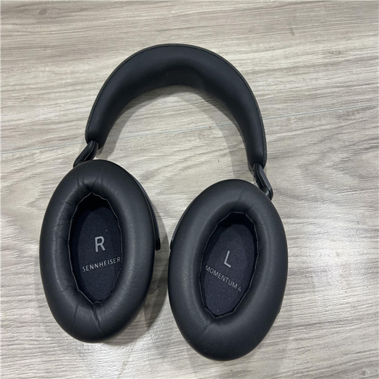 AS-IS Sennheiser - MOMEMTUM 4 Wireless Adaptive Noise-Canceling Over-The-Ear Headphones - Black