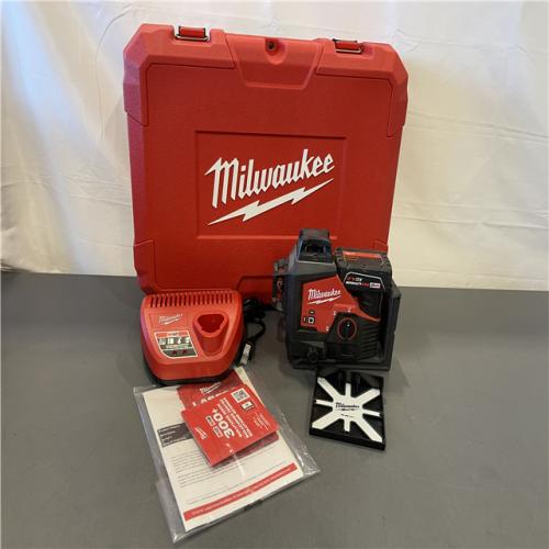 AS-IS - Milwaukee M12 Green Beam Laser 360° 3-Plane Kit