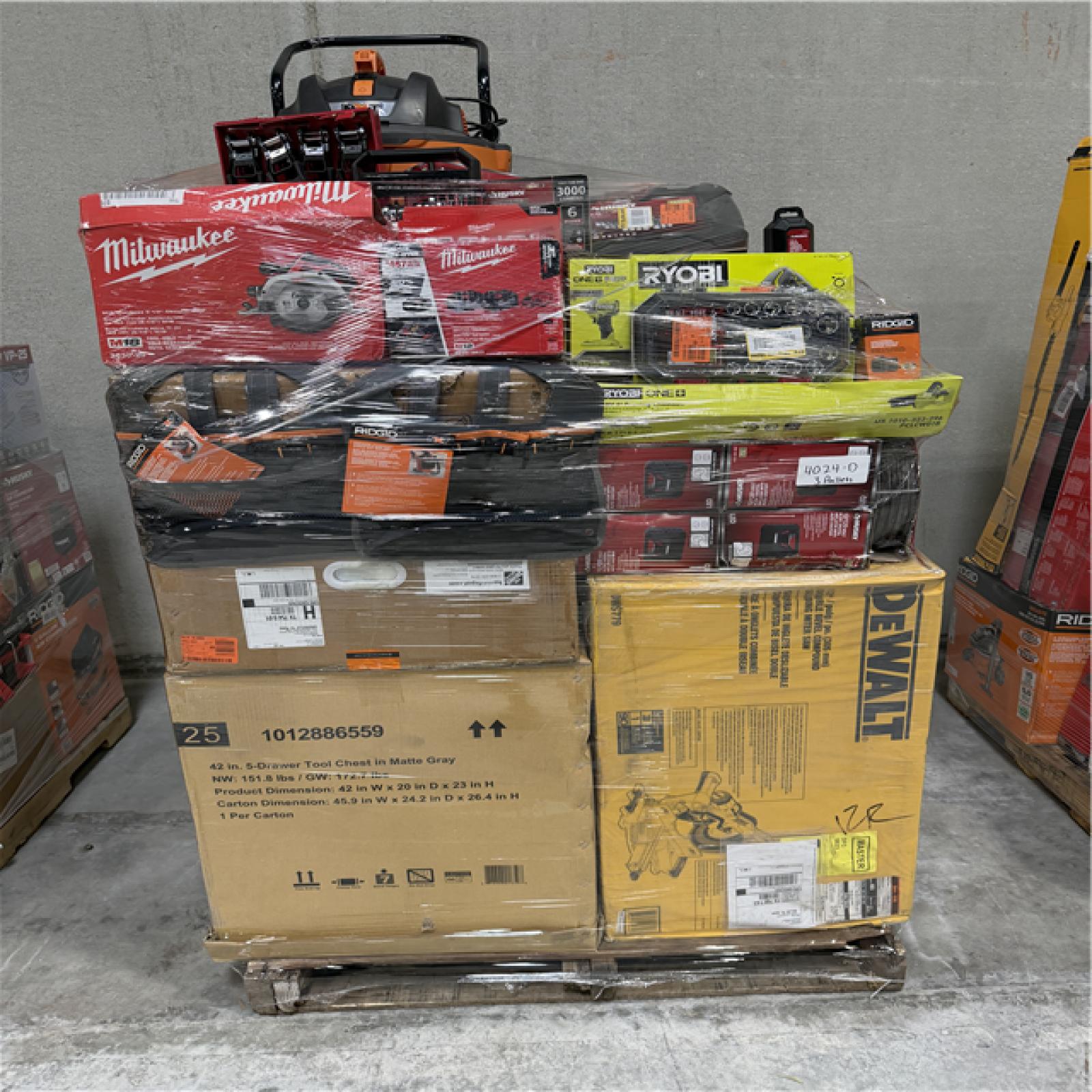 Atlanta Location AS-IS Tools Partial Truckload (3 Pallets) 4024-D