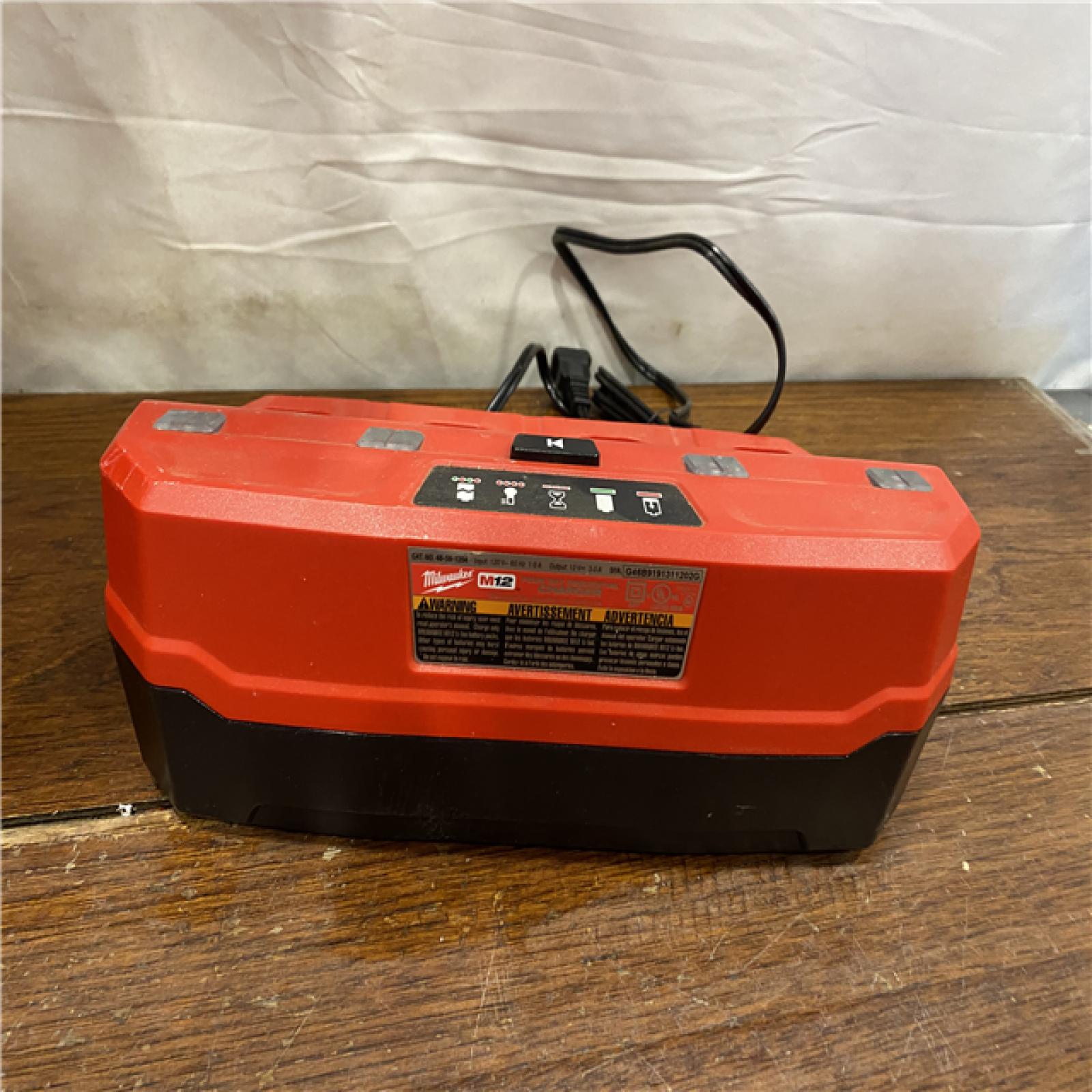AS-IS Milwaukee M12 12-Volt Lithium-Ion 4-Port Sequential Battery Charger