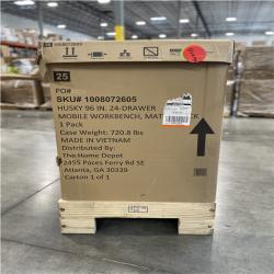 DALLAS LOCATION - HUSKY 96IN 24 DRAWER WORKBENCH MATTE BLACK