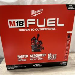 NEW Milwaukee M18 FUEL 18V Lithium-Ion Brushless Cordless 1-1/2 in. Lineman Magnetic Drill High Demand Kit W/ Two 8.0Ah Batteries
