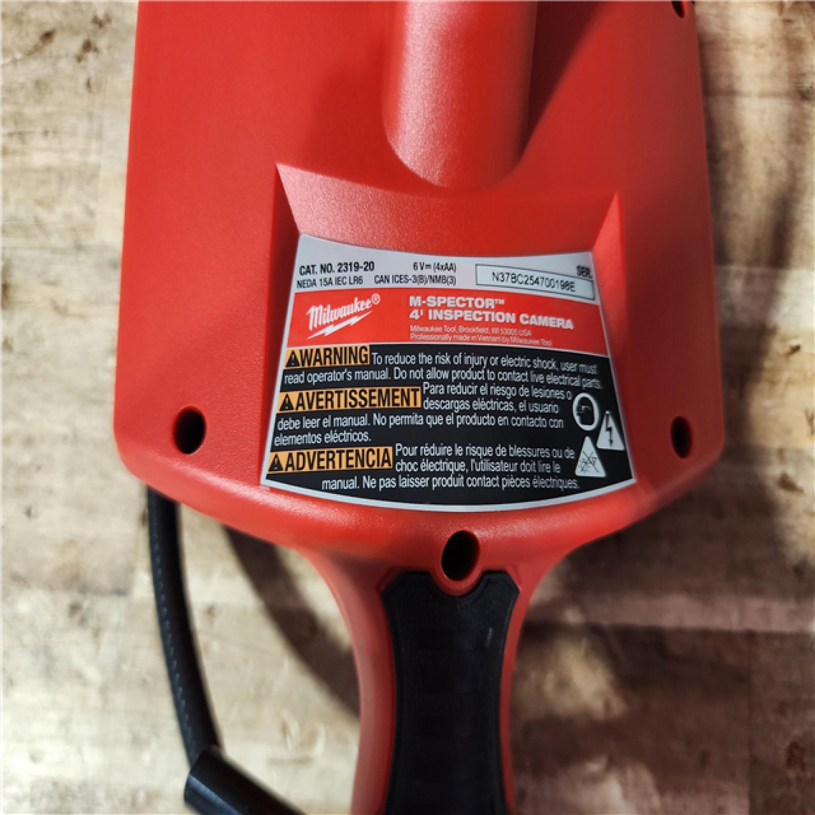 HOUSTON LOCATION - AS - IS M- Spector 4 Ft. Inspection Camera Scope