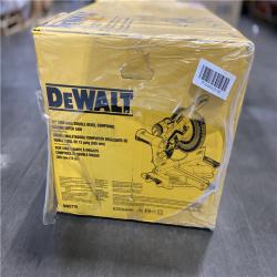 NEW! -  DEWALT 15 Amp Corded 12 in. Double Bevel Sliding Compound Miter Saw,