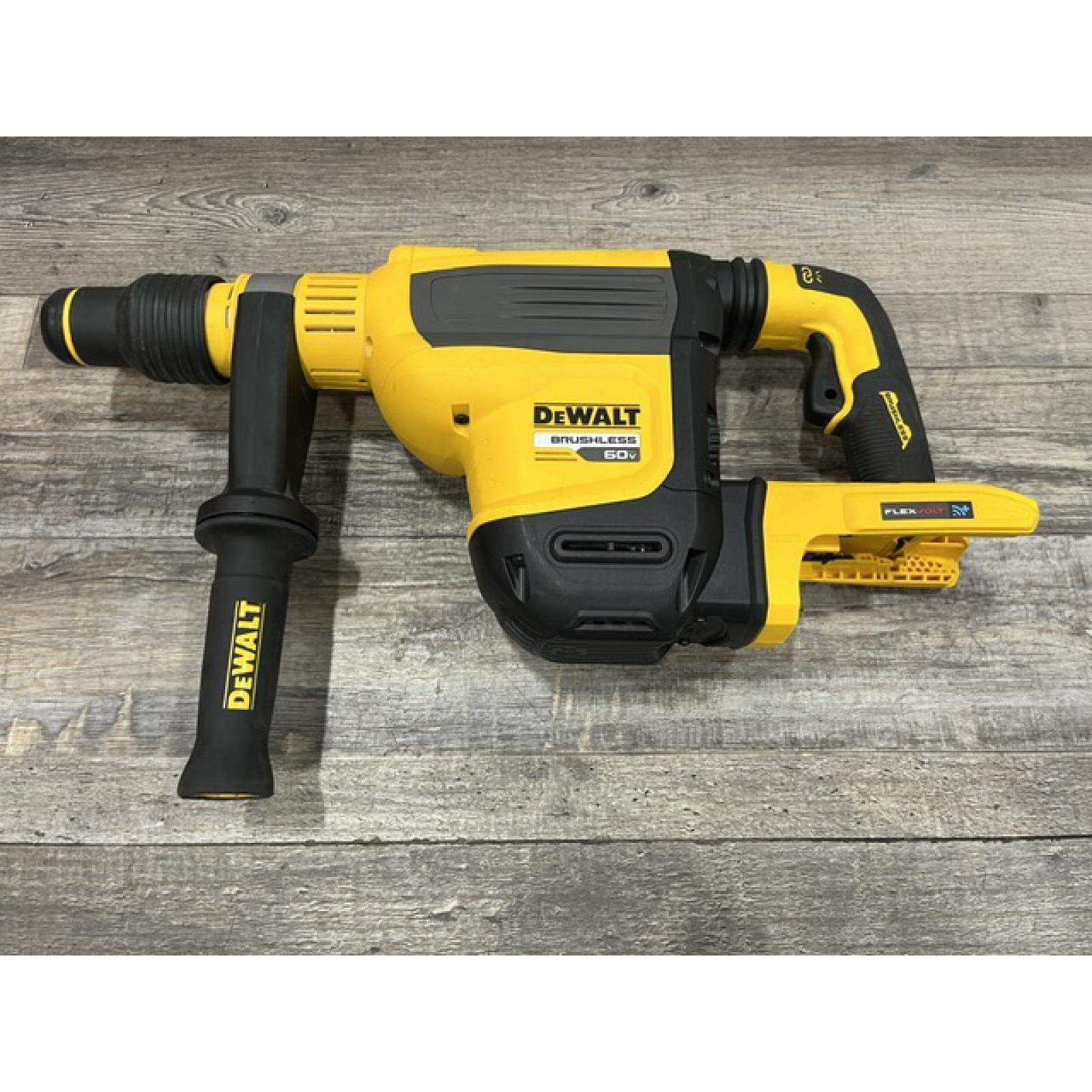 AS-IS DEWALT FLEXVOLT 60V MAX Lithium-Ion Brushless Cordless 1-3/4 in. SDS MAX Combination Rotary Hammer (Tool Only)